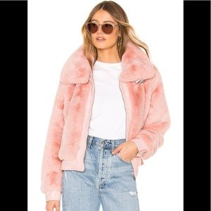 Blank NYC Faux Fur Crop Bomber